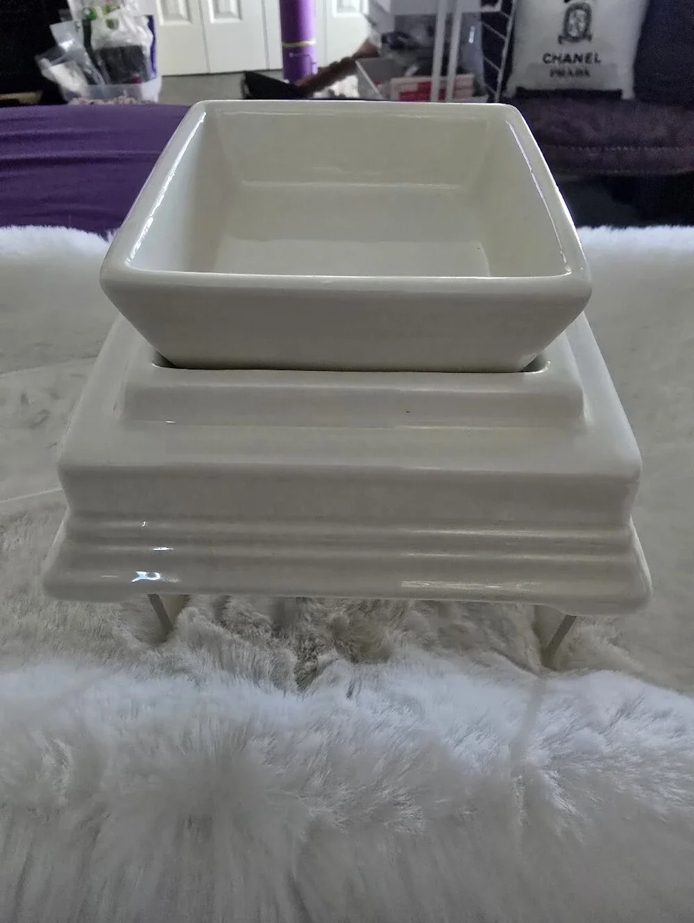 Scentsy White Decorative Butterfly Filigree Lantern Wax Warmer